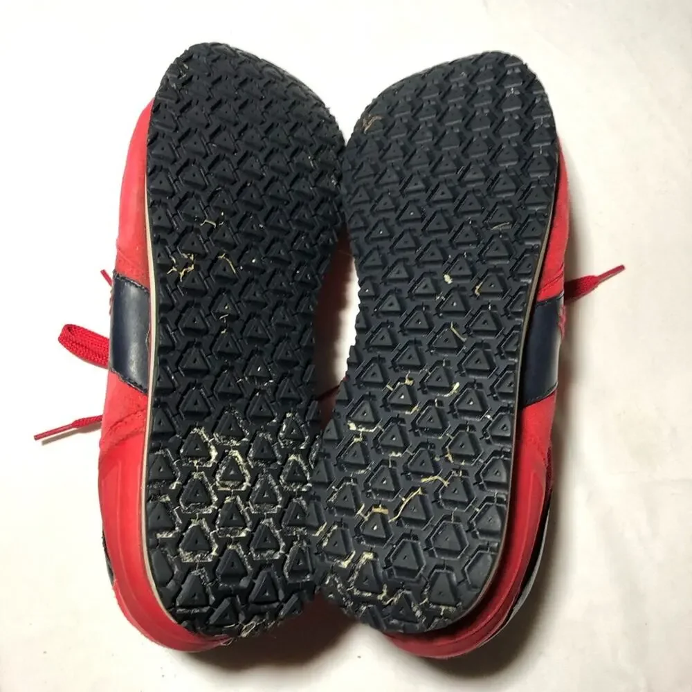 Polo Ralph Lauren sport mens slaton pony red blue lace up sneakers 14D classic